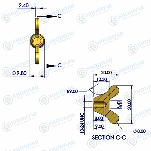 BRASS TEETH SWIVEL